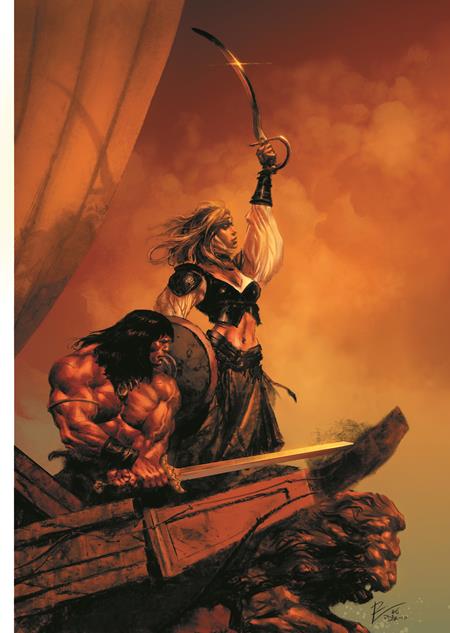 Conan The Barbarian #33 Cover G Roberto De La Torre Virgin Cardstock Variant (Mature)